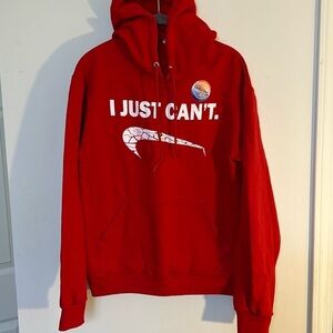 NWT Nike Red parody sweatshirt hoodie size small